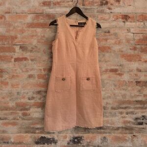 Karl Lagerfeld Pink Tweed Dress